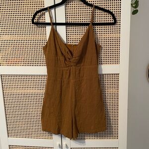 Dynamite Romper short summer yellow size Small